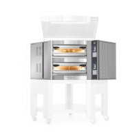 Piec do pizzy Cuppone Caravaggio | CR535/2 CD | 5+5x36 cm | 9,7+9,7 kW | 1212x1406x777 mm
