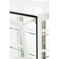 Witryna cukiernicza chłodnicza | Dolce Fresca 1300 Bianco | 1345x670x1285 mm | białe wnętrze