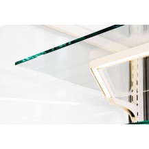 Witryna cukiernicza chłodnicza | Dolce Fresca 1300 Bianco | 1345x670x1285 mm | białe wnętrze