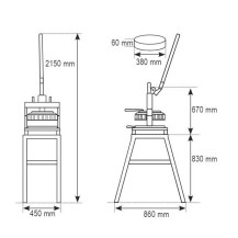 Ręczna dzielarka do ciasta SM5-30 | 30 szt. | 50-170 g | 2 lata gwarancji