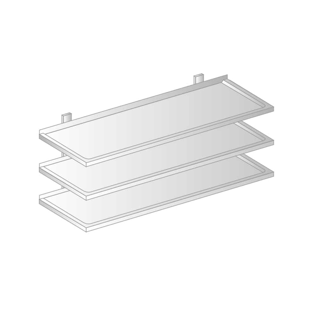 PÓŁKA WISZĄCA PRZESTAWNA POTRÓJNA 700x400x1050 Dora-Metal DM-3506
