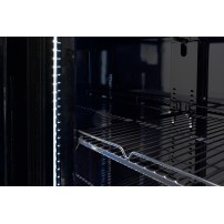 Szafa chłodnicza 2-drzwiowa przeszklona Resto Quality RQ770-BLACK | drzwi skrzydłowe | czarna | 1100x635x2000 mm | 770 l