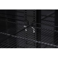 Szafa chłodnicza 2-drzwiowa przeszklona Resto Quality RQ770-BLACK | drzwi skrzydłowe | czarna | 1100x635x2000 mm | 770 l