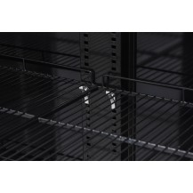Szafa chłodnicza 3-drzwiowa przeszklona RQ1180-BLACK Resto Quality | czarna | drzwi skrzydłowe | 1650x631x2000 mm | 1181 l