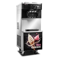 Maszyna do lodów włoskich | automat do lodów soft | nocne chłodzenie | 2 smaki + mix | pompa napowietrzająca | 2x6l | RQICM 830C