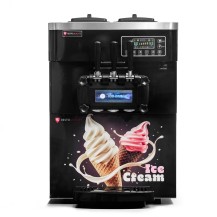 Maszyna do lodów włoskich | automat do lodów soft | nocne chłodzenie | 2 smaki + mix | pompa napowietrzająca | 2x6l | RQICM 830