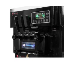 Maszyna do lodów włoskich | automat do lodów soft | nocne chłodzenie | 2 smaki + mix | pompa napowietrzająca | 2x6l | RQICM 830