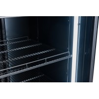 Szafa chłodnicza przeszklona czarna RQ380FC | 552x610x1918 mm | 380 l