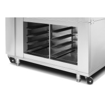 Piec piekarniczy modułowy RQPM-D | dwukomorowy | generator pary | 400 V | 15,2 kW | 1300x1280x1705 mm
