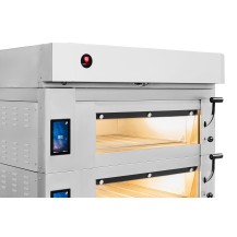 Piec piekarniczy modułowy RQPM-D | dwukomorowy | generator pary | 400 V | 15,2 kW | 1300x1280x1705 mm