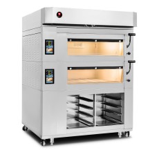 Piec piekarniczy modułowy RQPM-D | dwukomorowy | generator pary | 400 V | 15,2 kW | 1300x1280x1705 mm