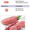 Zdjęcie Automatyczna prasa do mięsa | hamburgerów | formowania klopsików | formierka do klopsików | 0,9 kW | 230V | 6000 szt/h | C/E HF Resto Quality C/E HF