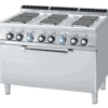 Zdjęcie Kuchnia elektryczna z piekarnikiem, 1200x700x900, RM GASTRO CFQ6 – 712 ET