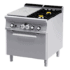Zdjęcie ﻿﻿Kuchnia ﻿żeliwna gazowa z piekarnikiem elektrycznym, 800x900x900, RM GASTRO TPF2 – 98 GE