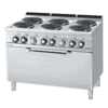 Zdjęcie ﻿﻿Kuchnia ﻿z piekarnikiem elektryczna, 1200x900x900, RM GASTRO CF6 – 912 ET
