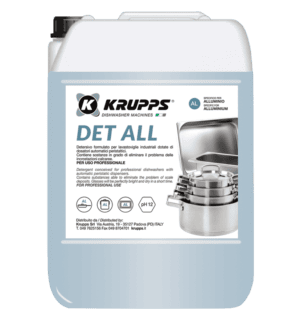 Profesjonalny płyn do mycia naczyń aluminiowych KRUPPS 12 kg | DET ALL Resto Quality DET ALL