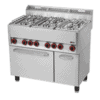 Zdjęcie ﻿Kuchnia gazowa z piekarnikiem elektrycznym, 990x600x860, REDFOX SPT 90 GL