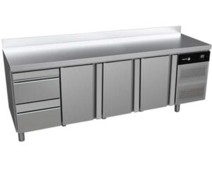 Stół chłodniczy z 3 drzwiami i 2 szufladami CONCEPT, 2242x700x850, Fagor Professional CCP-4G HDDD