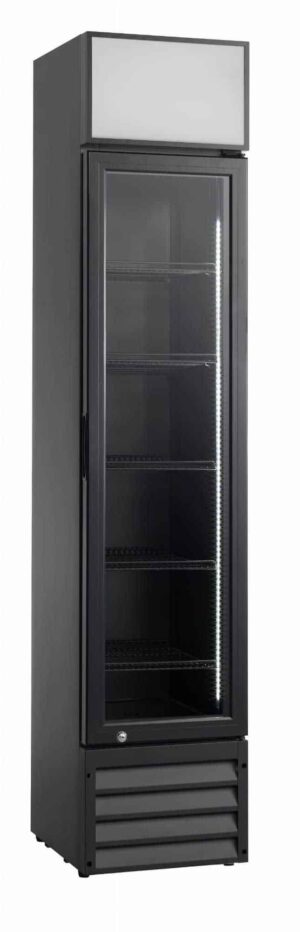 Szafa chłodnicza przeszklona RQ216-BLACK | 160 l | 390x475x1880 mm | Resto Quality RQ216-BLACK
