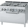 Zdjęcie Kuchnia z piekarnikiem gazowa, 1200x700x900, RM GASTRO CF6 – 712 G/P