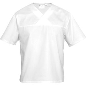 Bluza kucharska, unisex, w serek, krótki rękaw, biała, rozmiar M Stalgast 634103