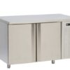 Zdjęcie Stół chłodniczy czteroszufladowy ze zlewem i rantem, 1380x700x850, RM GASTRO SCH 2D-4Z DSL