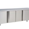 Zdjęcie Stół chłodniczy ośmioszufladowy ze zlewem i rantem, 2380x700x850, RM GASTRO SCH 4D-8Z DSL