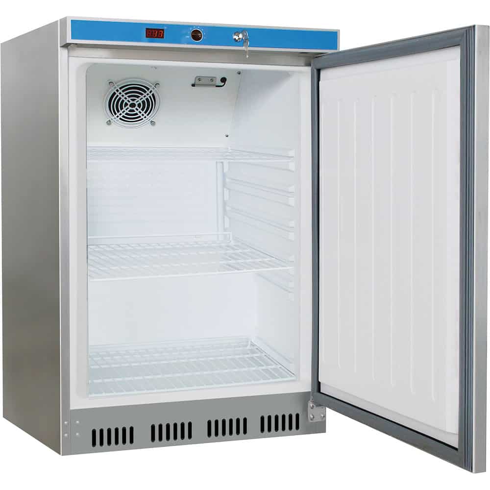 Zdjęcie Szafa chłodnicza ze stali nierdzewnej, wnętrze z ABS, V 129L, 600x600x850 Stalgast 880175