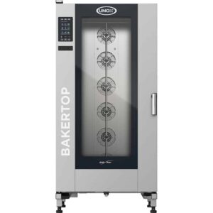 Piec konwekcyjno-parowy piekarski BakerTop Big plus z wózkiem, gazowy, 16x (600x400 mm), UNOX XEBL-16EU-GPRS