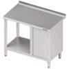 Zdjęcie Stół przyścienny z szafką (P),i półką 1200x600x850 mm Stalgast 980516120