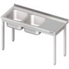 Zdjęcie Stół ze zlewem 2-kom.(L),bez półki 1400x600x850 mm spawany Stalgast 980796140S