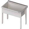 Zdjęcie Stół z basenem 1-komorowym spawany 800x600x850 mm h=300 mm Stalgast 981336080