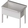 Zdjęcie Stół z basenem 1-komorowym spawany 700x600x850 mm h=400 mm Stalgast 981346070