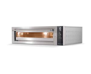 Piec do pizzy 2 komorowy na podstawie, z podwyższoną komorą 2 x 6 x 350mm / 2 x 2 x 500mm Cuppone Leonardo LN3T/2TSH