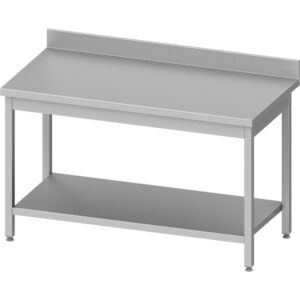 Stół przyścienny z półką 600x600x850 mm skręcany Stalgast 950046060