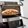 Zdjęcie Piec do pizzy 1 komorowy z obrotowym talerzem, z pojemnością 1 x 400 mm, 670x664x605, 4kW 230V/400V, Cuppone Mantegna MN40/1DG-P