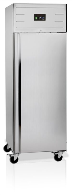 Szafa chłodnicza 1 drzwiowa ze stali nierdzewnej GN2/1, 680x845x2000, Pojemność 528 litrów, Tefcold GUC70