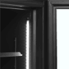 Zdjęcie Szafa chłodnicza ekspozycyjna 2 drzwiowa z plafonem, czarna, Pojemność 645 litrów, 1200x790x2000 Tefcold FSC1200H BLACK