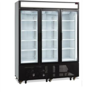Szafa chłodnicza na napoje 3 drzwiowa, przeszklona z plafonem, Pojemność 825 litrów, 1600x730x2073 Tefcold FSC1600H