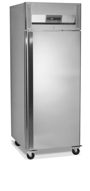 Szafa chłodnicza 1 drzwiowa ze stali nierdzewnej GN2/1, 740x830x2010, Pojemność 480 litrów, Tefcold RK710
