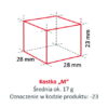 Zdjęcie Kostkarka do lodu Hoshizaki IM-100 NE-HC-23 | 85 kg/24h | chłodzona powietrzem | kostka sześcian | 28x28x23 mm| RESTO QUALITY IM-100NE-HC-23