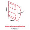 Zdjęcie Kostkarka do lodu Hoshizaki RESTO QUALITY KM-40C-HC | 43 kg/24h | chłodzona powietrzem | kostka półksiężyc | 38x29x13 mm