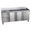 Zdjęcie Stół chłodniczy z szufladami, 2-drzwiowy, 2-szufladowy, 2017x600x850, Asber ETP-6-200-22 HC SB40