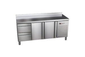 Stół chłodniczy z szufladami, 2-drzwiowy, 2-szufladowy, 2017x600x850, Asber ETP-6-200-22 HC SB40