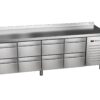 Zdjęcie Stół chłodniczy z szufladami, 4-szufladowy, 2542x600x850, Asber ETP-6-250-08 HC SB40