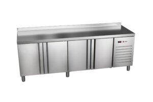 Stół chłodniczy 4-drzwiowy, 2542x600x850, Asber ETP-6-250-40 HC LRLR SB40