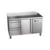 Zdjęcie Stół chłodniczy z szufladami 1-drzwiowy, 2-szufladowy, GN 1/1, 1342x700x850, Asber ETP-7-135-12 HC SB40