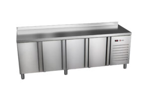 Stół chłodniczy DO PIZZY EURONORM 4-drzwiowy, (400X600), 2542x800x850, Asber ETP-8-250-40 HC GR