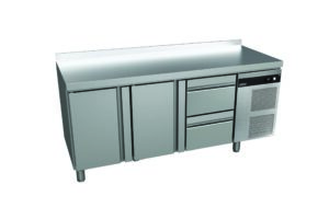 Stół chłodniczy z szufladami 2-drzwiowy, 2-szufladowy, GN 1/1, 1792x700x850, Asber GGTP-7-180-22 SB40