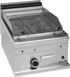 Grill z lawą wulkaniczną do mięs 400x600, Minima 600 Wariant podstawowy, MBM GPL46